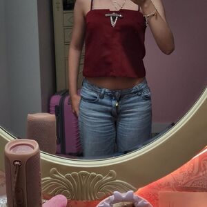 H&M Burgundy Camisole Top